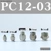 Pneumatic Push-to-Connect Air Hose Fitting - Quick Connectors PC6, PC8, PC12 (M5 Thread)