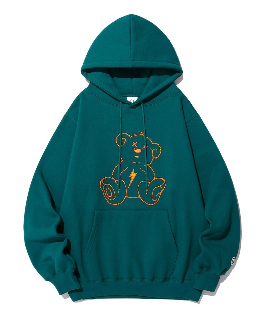 Thunder Bear Hoodie_Blue Green(Ik2Cfmm402A)