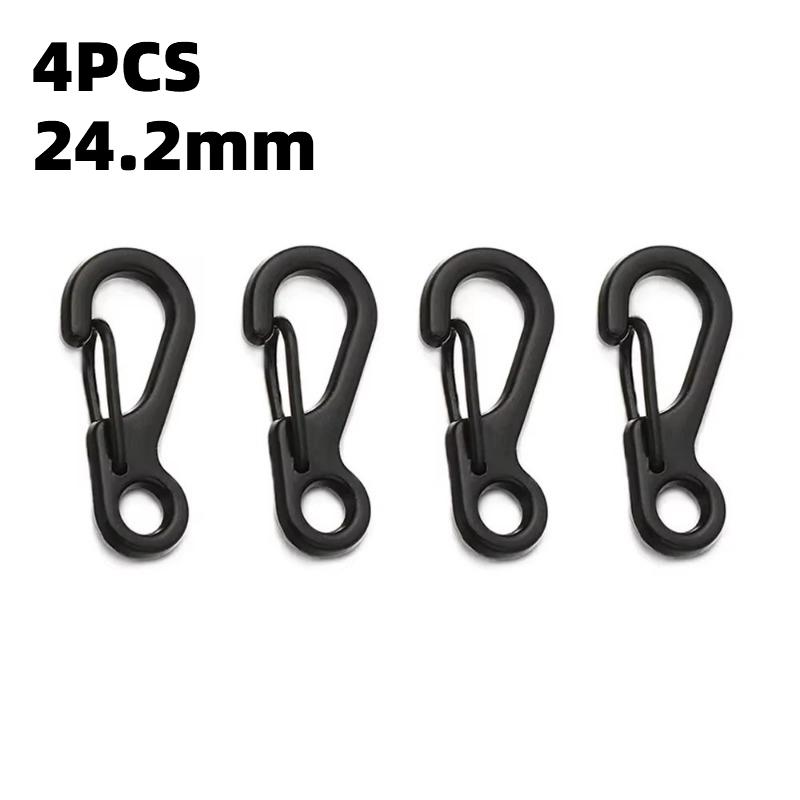 

4/10Pcs Key Chain Spring Clips Mini Alloy Hang Buckle Survival EDC Gear Outdoor Camping Keyring Tool