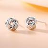 2025 Elegant Classic Twisted Stud Earrings for Students