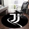 JUVENTUS, LOGO Mata pod krzesło Okrągły dywanik Dywanik biurowy, Można prać w pralce, Antypoślizgowy, Odpowiedni do salonów, sypialni