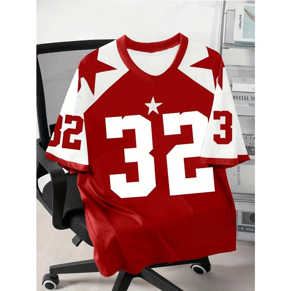 Casual Round Neck Short Sleeved Shirt, Breathable Casual Top, Sports Style
