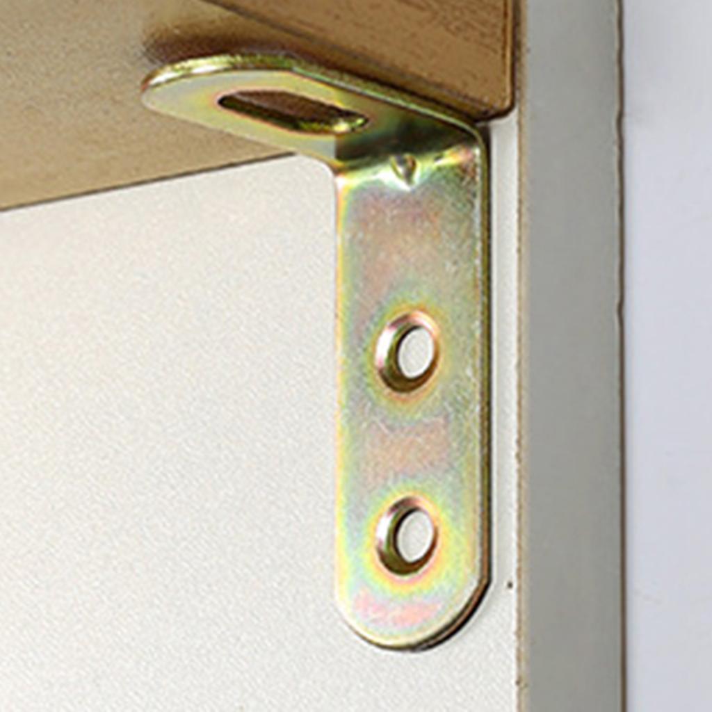 4Pc Adjustable Right Angle Code Bracket Furniture Board Connector Metal L Shape Corner Brace Support for Holding Mounting Fixing