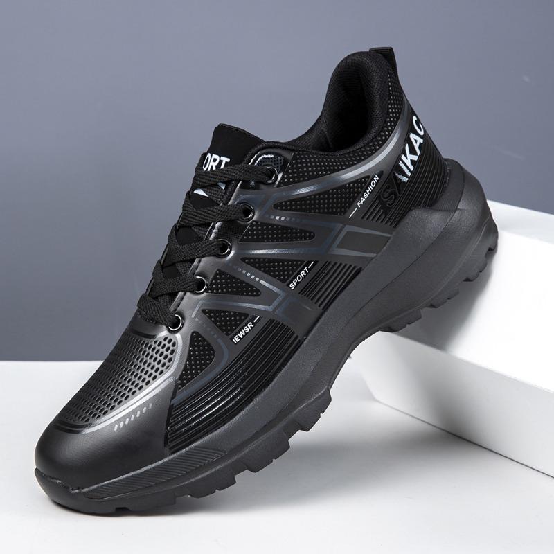 

Shoes men s lightweight daily hiking shoes autumn and winter leather surface breathable jogging shoes soft sole sports casual trendy shoes 40