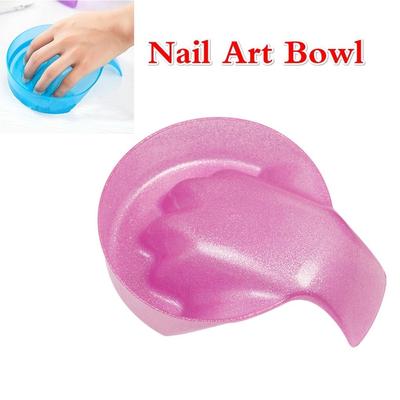 1 Stück Nagelkunst Handwasch-Entferner Einweichschale DIY Salon Nagel-Spa Badebehandlung Maniküre-Werkzeuge Farbe ran