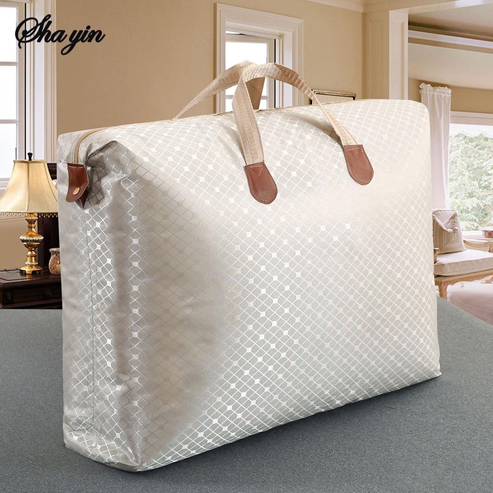 Thickened Oxford Cloth Storage Bag, Cotton Quilt Storage Bag, Dust-proof and Moisture-proof Organizing, Moving Tote Bag