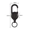 1pc Anti Loss Carabiner,Wire Lua Retractable Carabiner,Outdoor Backpack Keychain