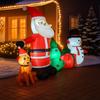 8.2FT Inflatable Christmas Set Santa Snowman Tree Gifts Toy Xmas Yard Party Decoration Festive Gift LED Supplies Home Ornament