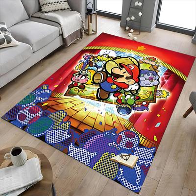 Mario Friends Showtime Carpet For Playroom Bedroom Living Room Sofa Home Decorkids Game Area Rug Nonslip Floor Mat