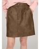 Emi Faux Leather Mini Skirt 13WFS254080BRW0