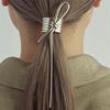 Neuer, niedriger Haargummi mit Schnalle, trendiger Retro-Metallknoten, Haarspange im Punk-Stil, Haaraccessoires für Damen, Kopfbedeckung