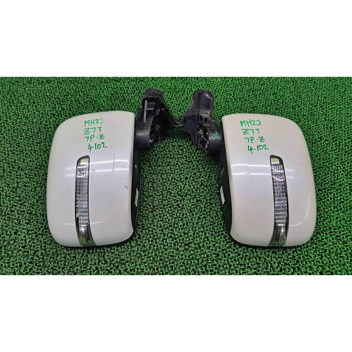 4102 Suzuki Wagon R MH23S Genuine Turn Signal Door Mirror Left and Right Set Side Mirror Driver Side/Passenger Side Right Left Z7T/Pearl