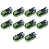 VidaXL Ratchet Tie-Down Straps 10 Pcs 800 daN 6 M Green