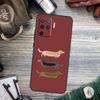 Cute Dachshund Sausage Dog Case For OPPO A78 A98 A58 A15 A17 A77 A5 A9 A53 A96 A76 A16 A54 A74 A94 A52 A72 A79 A57S