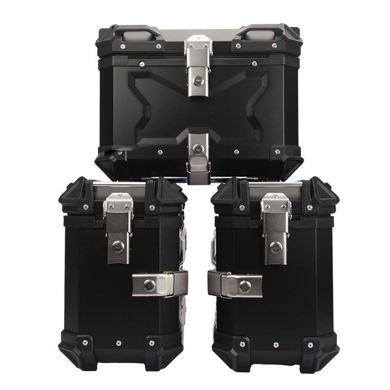 Quick-Release Waterproof Motorcycle Aluminum Tail & Side Boxes (28L-100L)