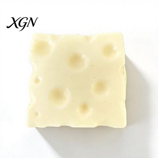 Soft Squeeze Toy Fake Cheese Stress Relief Toy, Squeezable Cube Sensory TPR Anxiety Relieving Hand Exercise for Kids and Adults