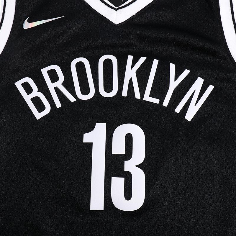 Nike Uformell sportsdrakt NBA Brooklyn Nets Harden 13 Retro Pustende Barnesett Svart 3Z2B7BU1P-NYNJH
