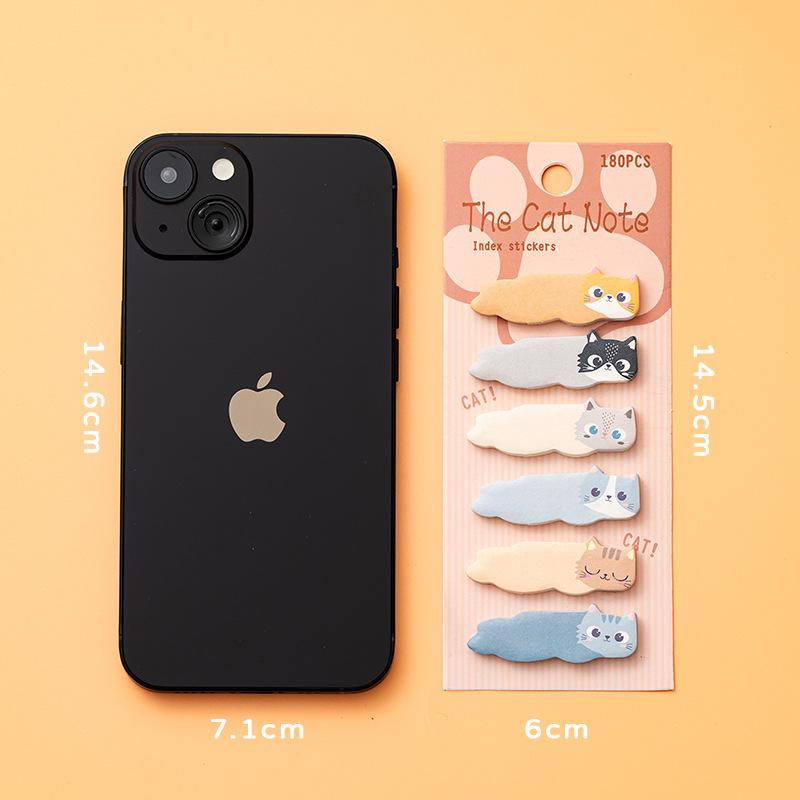 Creative Cartoon Sticky Notes: Cute Index Stickers & Memo Pads for Student Notebooks