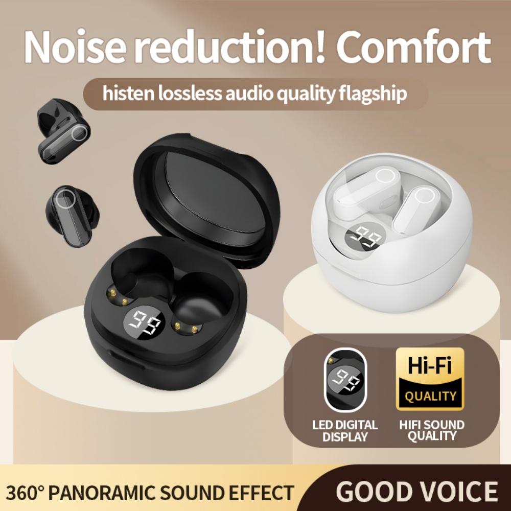 Wireless Earphones HiFi Stereo Gaming Headphones Bluetooth 5.4 TWS Noise Cancelling Sport Headsets With Mic For All Smartphones