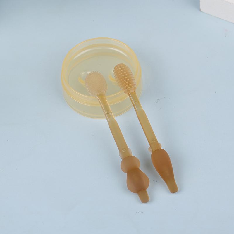 Silicone Infant Breast Toothbrush 0-1.5 Years Old Newborn Baby Tongue Oral Clean