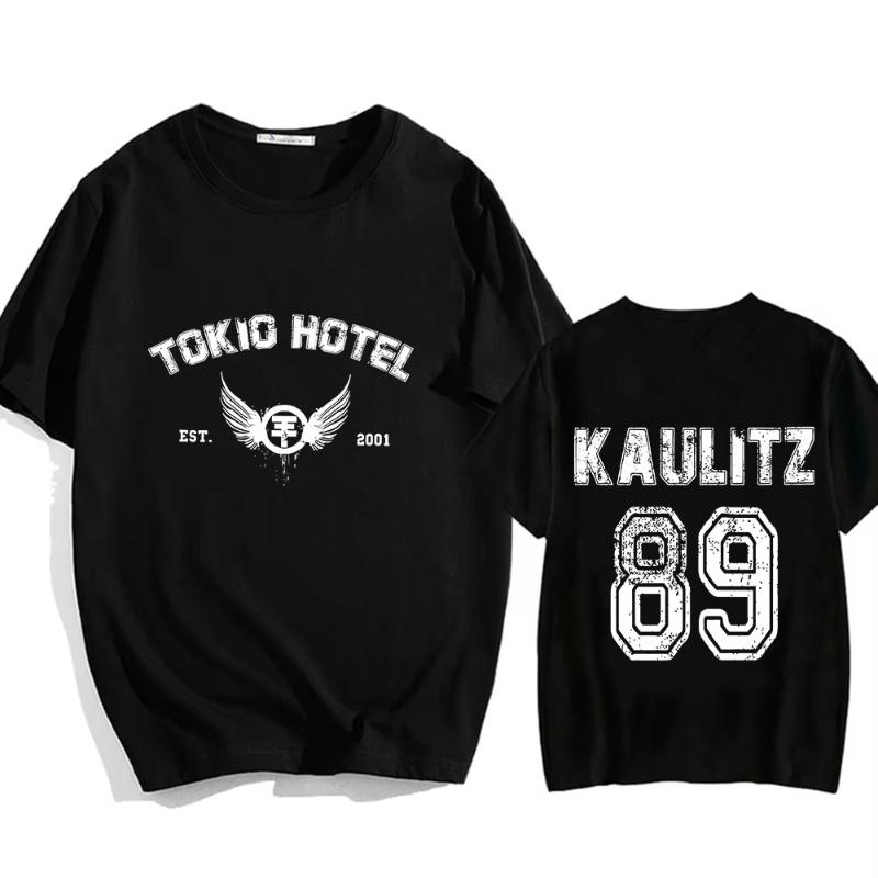 Hot Tokio Hotel Band T Shirt Street Hip Hop Rapper Oneck Gothic Teeshirt Summer High Quality Tshirt Sudaderas Retro Soft Tees