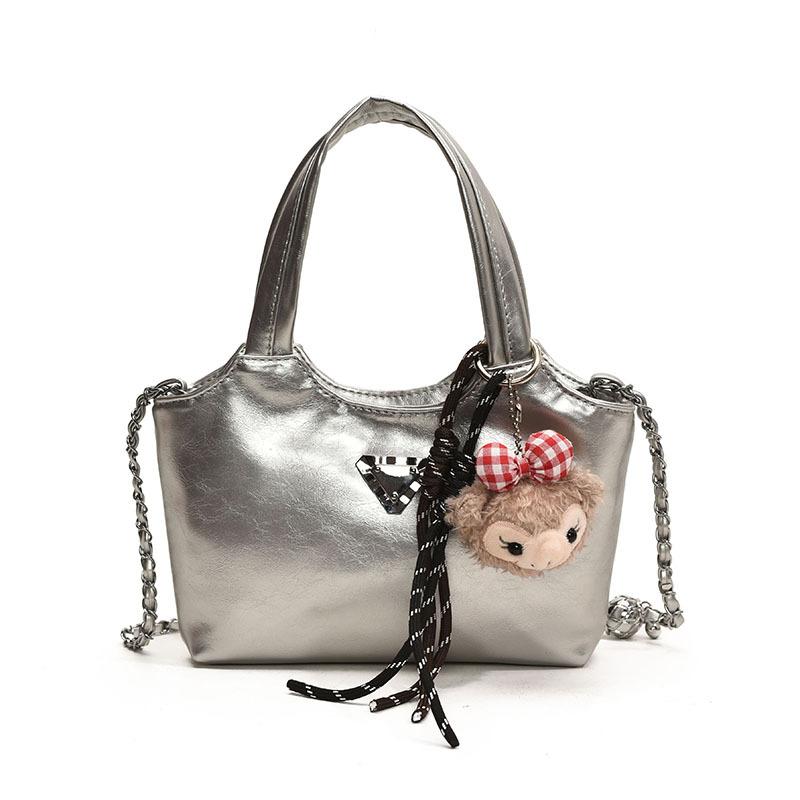 

Универсальная женская сумка-мессенджер, модная маленькая наплечная сумка no pendant серебряный