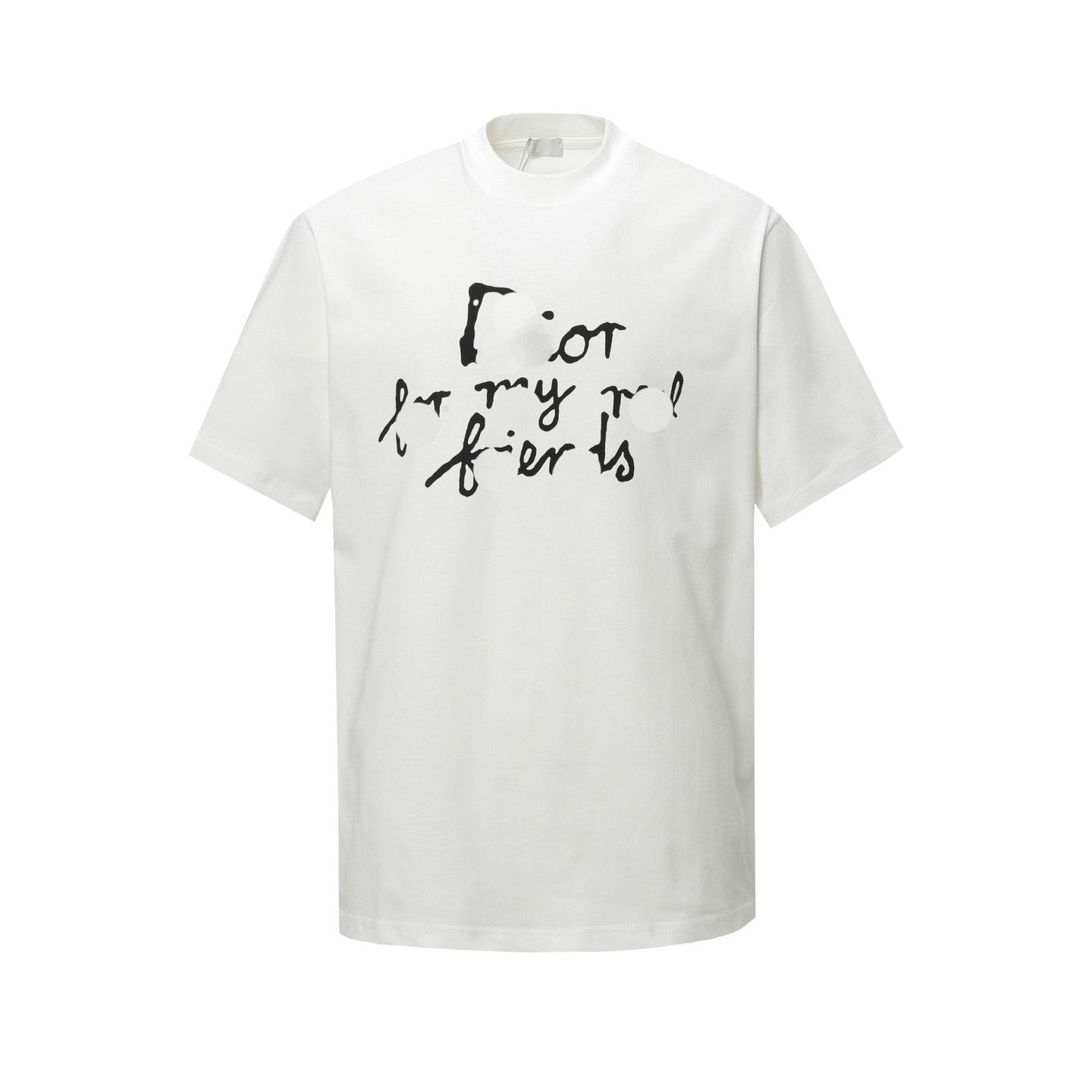 Letter Crew Neck Short Sleeve Women s Loose T-Shirt S белый