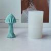 Mushroom Shape Candle Mold 3D Mushroom Candle Resin Silicone Mould for DIY Gypsum Baking Mould Jelly Fondant Decorations