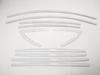 For Tesla Model 3 2017-2024 Accessories Stainless Steel Door Trim Cover Exterior Moulding Decoration Carbon Fiber Sticker Trim