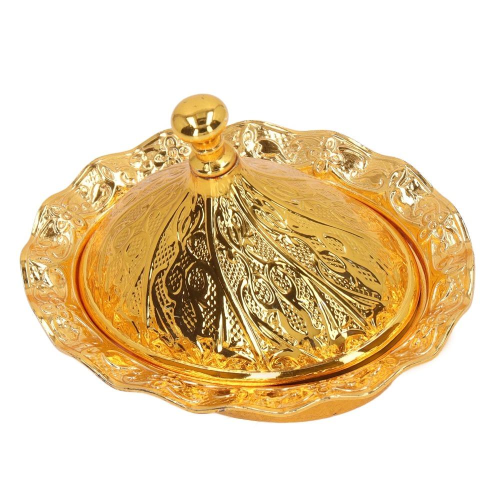 Three Dimensional Engraving Vintage Sugar Bowl With Lid Turkish Sugar Bowl  Wedding Decoration