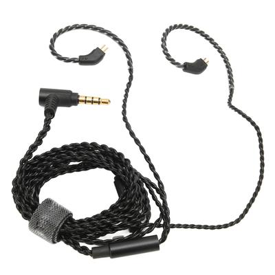 Cavo di aggiornamento per auricolari 0,78 mm 2 pin 3,5 mm spina a gomito sostituibile con filo per auricolari