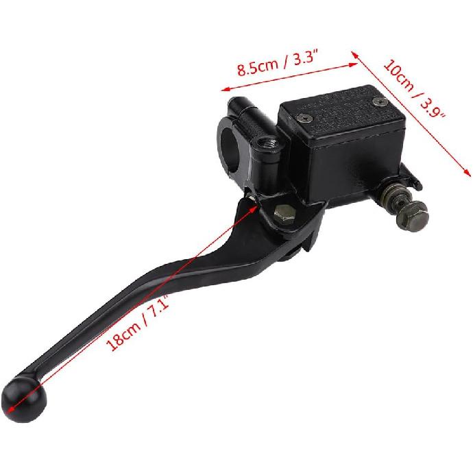 Keenso Hydraulic Cylinder, Brake Handle, Front Right Brake Master Cylinder, Right Brake Cylinder, Universal ATV Motorcycle Right Brake Master