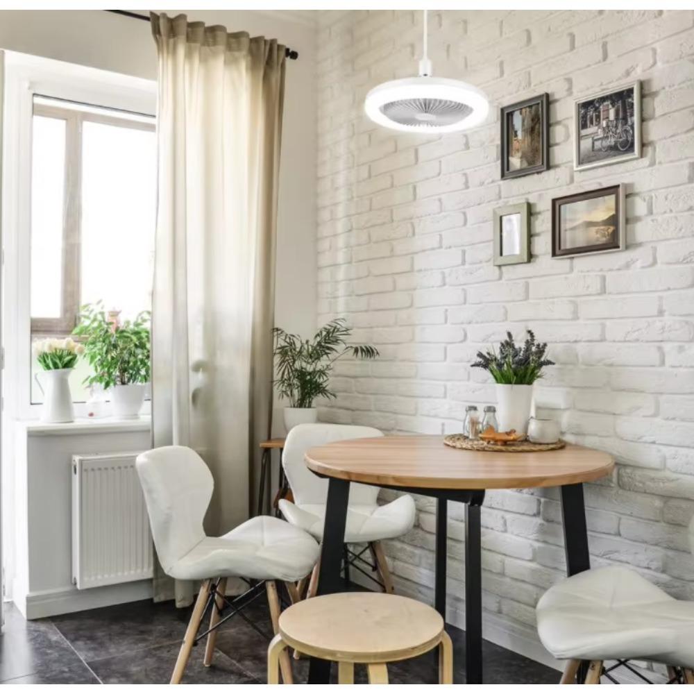 60W E27 Ceiling Fan Bulb LED Light and Remote Control Chandelier Lamp Home Decoration Lighting for Indoor Interior Light Fan