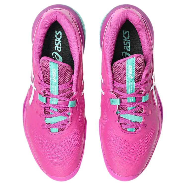 ASICS GEL RESOLUTION X Low top Tennis Shoes Men's Bright Rose Pink White 1041A481-700