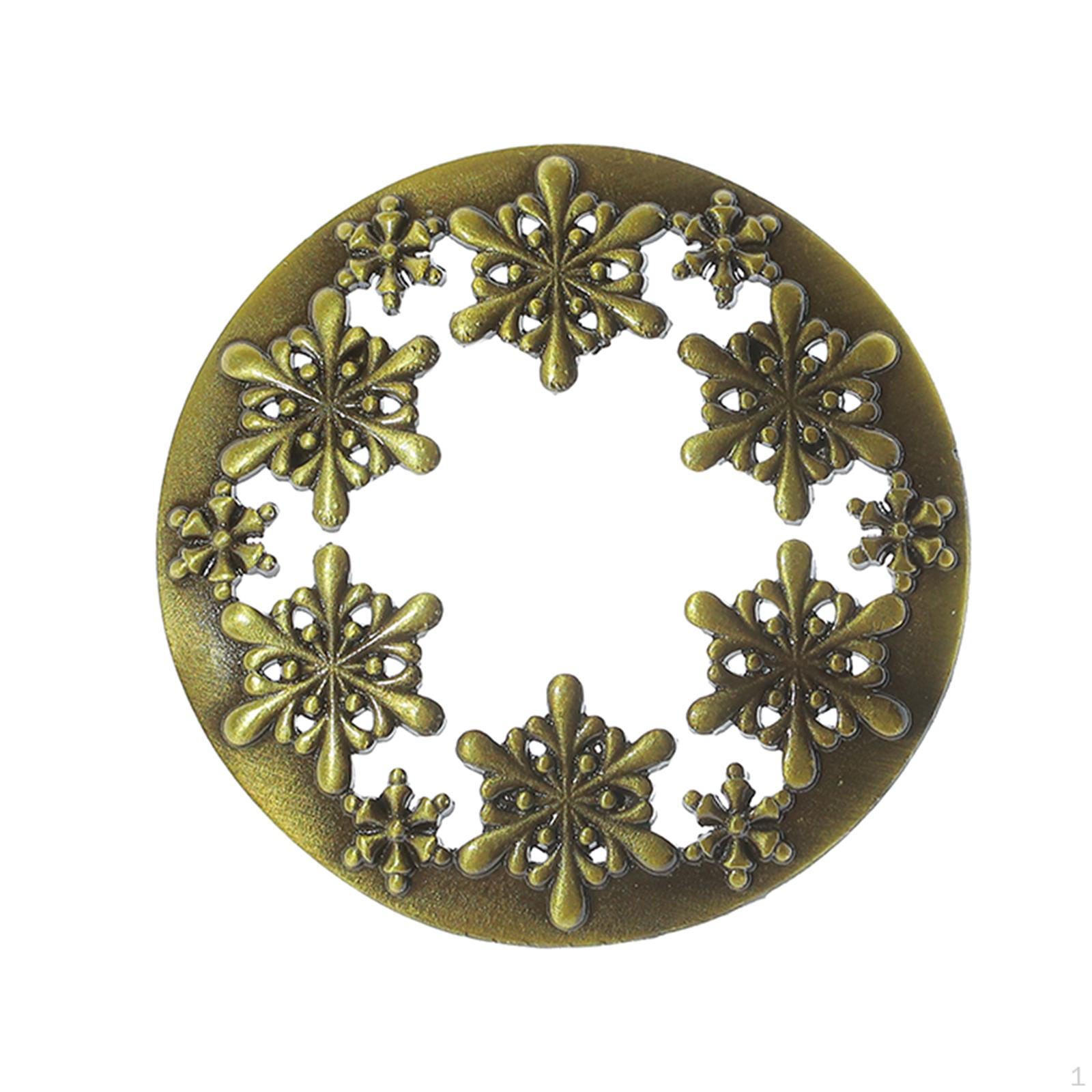 

Свеча Орнамент Баночка Абажур Сплав Домашнее Украшение Полый Резной Узор Обруч бронзовый