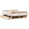 VidaXL Cadre de lit sans matelas 200x200 cm bois massif de pin 3307110