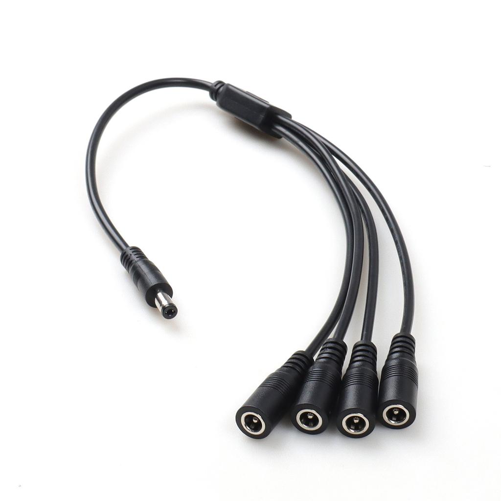 5.5x2.1mm Power Splitter Cable 1 To 2 3 4 Way Adapter For CCTV Router LED Light 40cm Length