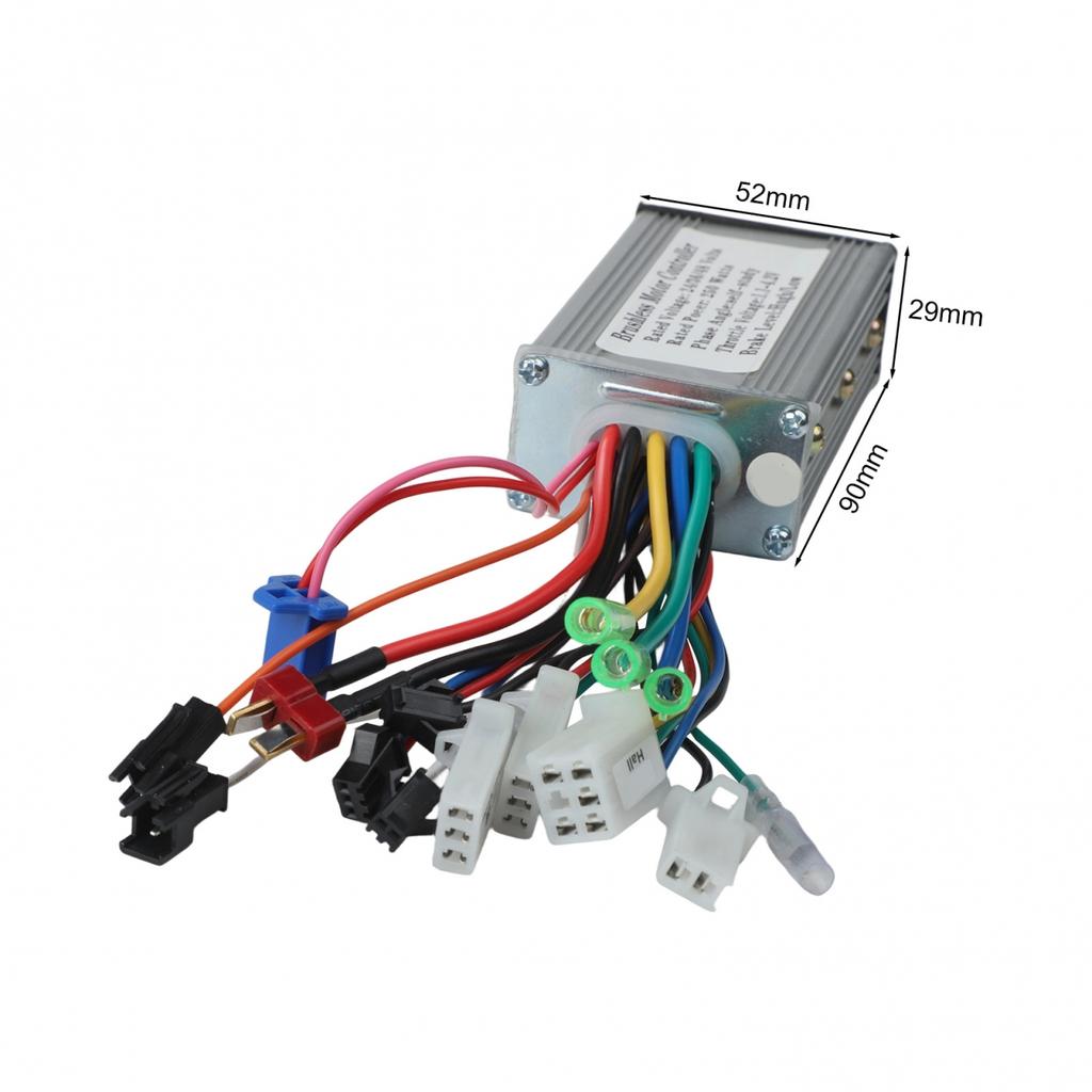 LCD Gashendel en Borstelloze Motorcontroller voor 24V tot 48V Elektrische Fietsen