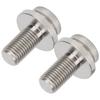 2Pcs Bicycle Titanium Alloy Crank Arm Fixing Screw Bolts for Brompton Folding Bike