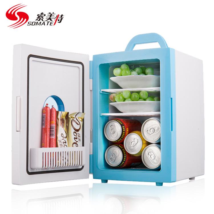 Somete 10L Mini Fridge: Compact Refrigerator for Dorm, Cosmetics, & Breast Milk Storage