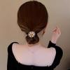 10Pcs Rhinestone Faux Pearl Hair Ties, Elegant Multi-style Set for Daily Wear and Gifting