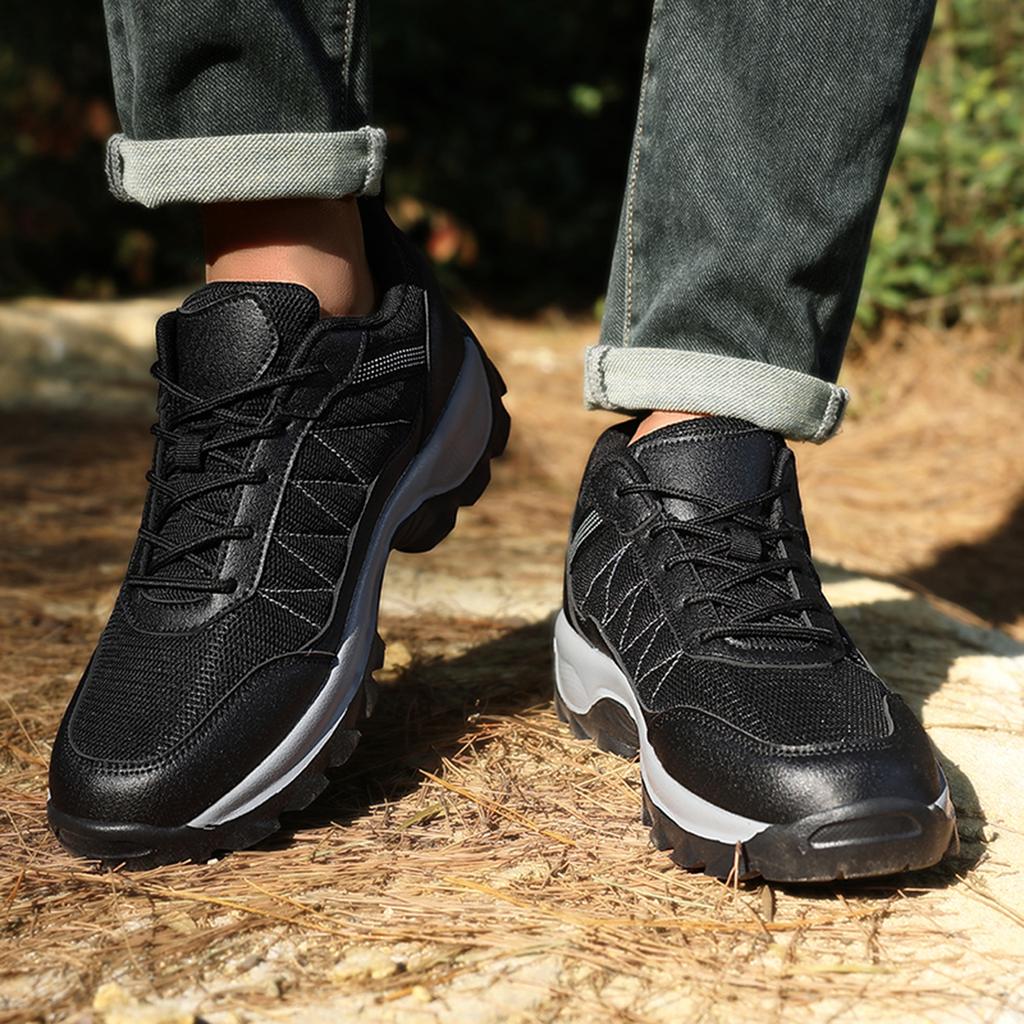 TUINANLE Non-slip Men Hiking Shoes Breathable Outdoor Wear Resistant Climbing Men Sneakers Tourism Mountain Shoes