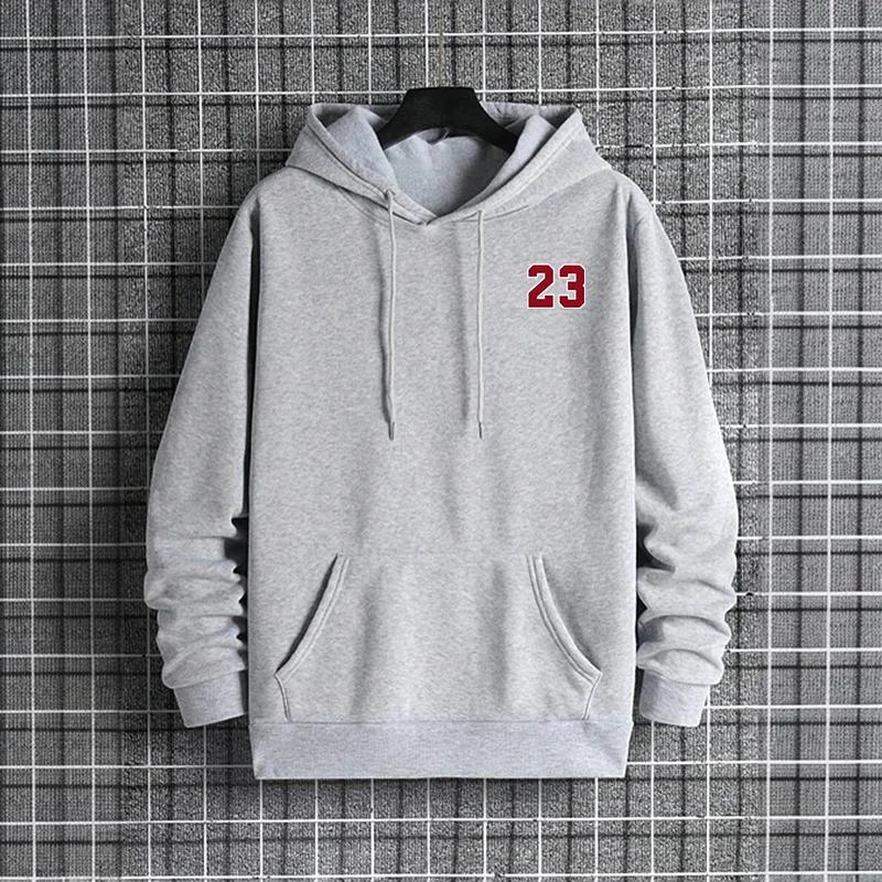 Male Daily Casual Fashion Pullover Outdoor Gym Fitness Sporty Hooded Coats Men's Hoodie Autumn Winter High Grade Warm Sweatshirt