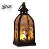 Halloween Party Prop Candle Lantern Decorative Spooky Witch Skeleton Pumpkin Tabletop Home Decor Light for Haunted House Front Porch Gothic
