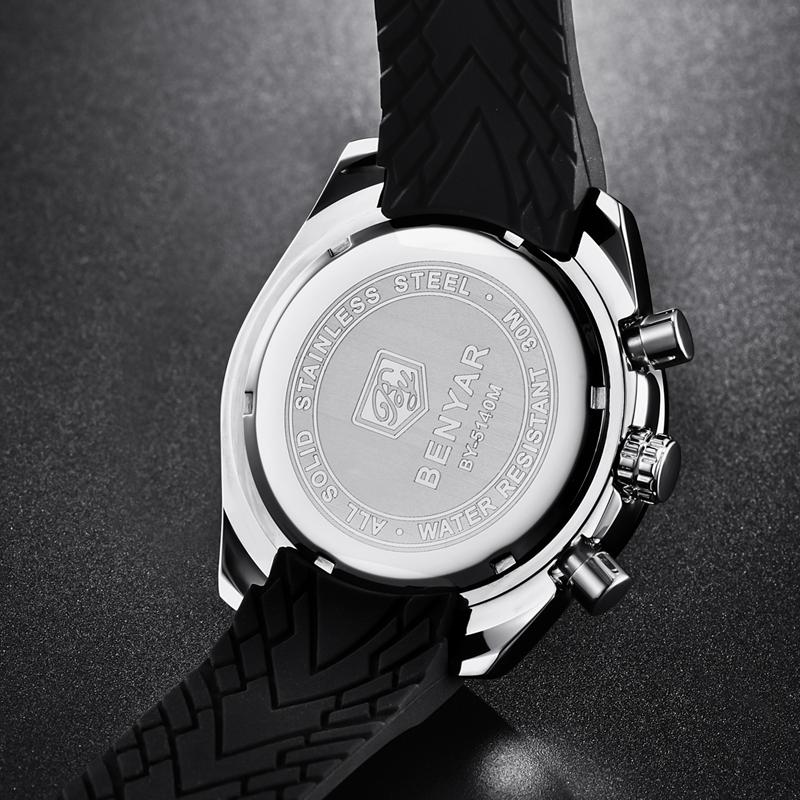 BENYAR Explosive Quartz Waterproof Watches Top Brand  Movement  Men Quartz  Watches  Luxury Clock Casual Men Sport Watch