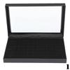36 Slots Ring Storage Earrings Ring Display Window Empty Box Jewelry Organizer Holder