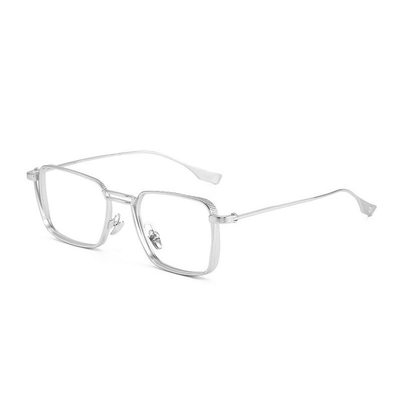 Metallrahmen Kurzsichtigkeitsbrillengestell Blaulichtfilter Flachspiegel