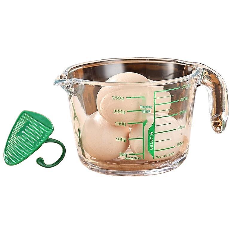 Large Capacity Heat-Resistant Glass Measuring Cup and Bowl