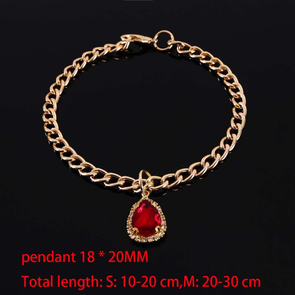 

Aluminum Punk Gold Silver Black Dog Chain Collar Pet Jewelry Photo Props Dog Accessories 28/36/45CM for Small Large Dogs M