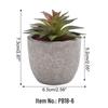 Indoor Retro Succulent Bonsai Fake Flower Ornament for Home and Living Room Décor